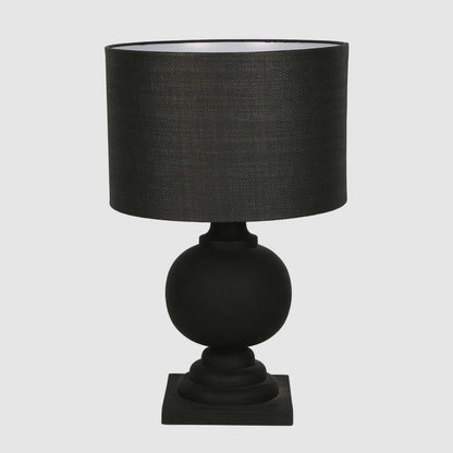 Coach Table Lamp Black With Black Shade