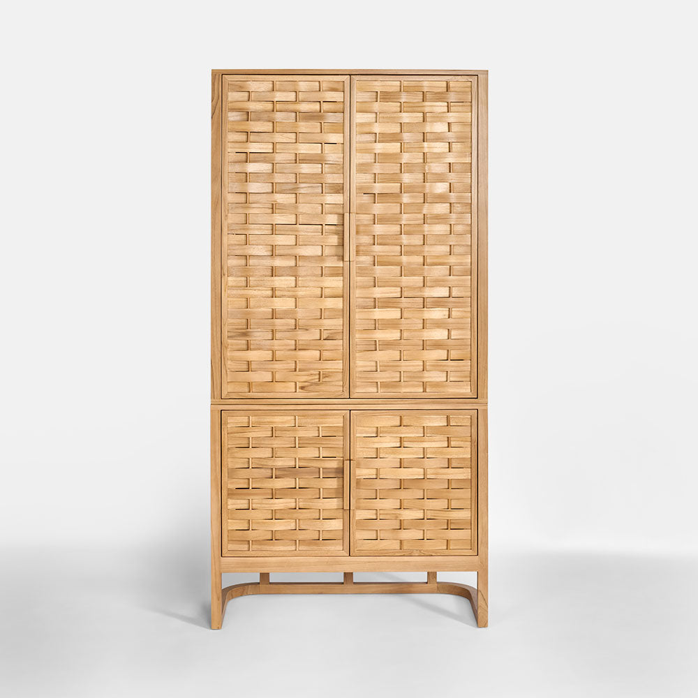Weave 2 Door Shelf Natural