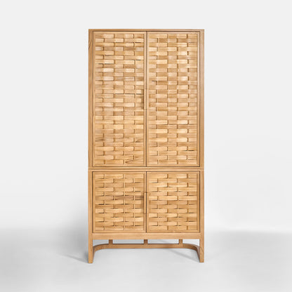 Weave 2 Door Shelf Natural