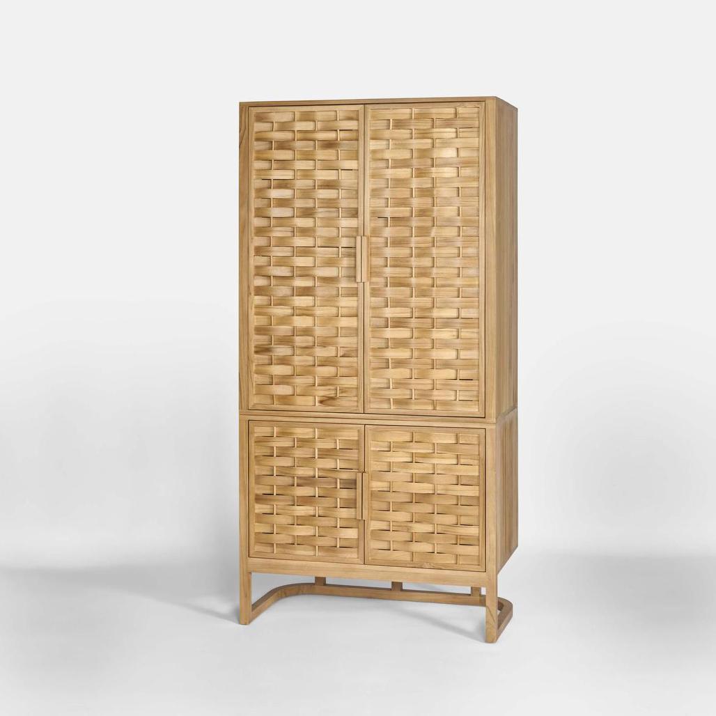 Weave 2 Door Shelf Natural