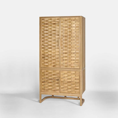 Weave 2 Door Shelf Natural