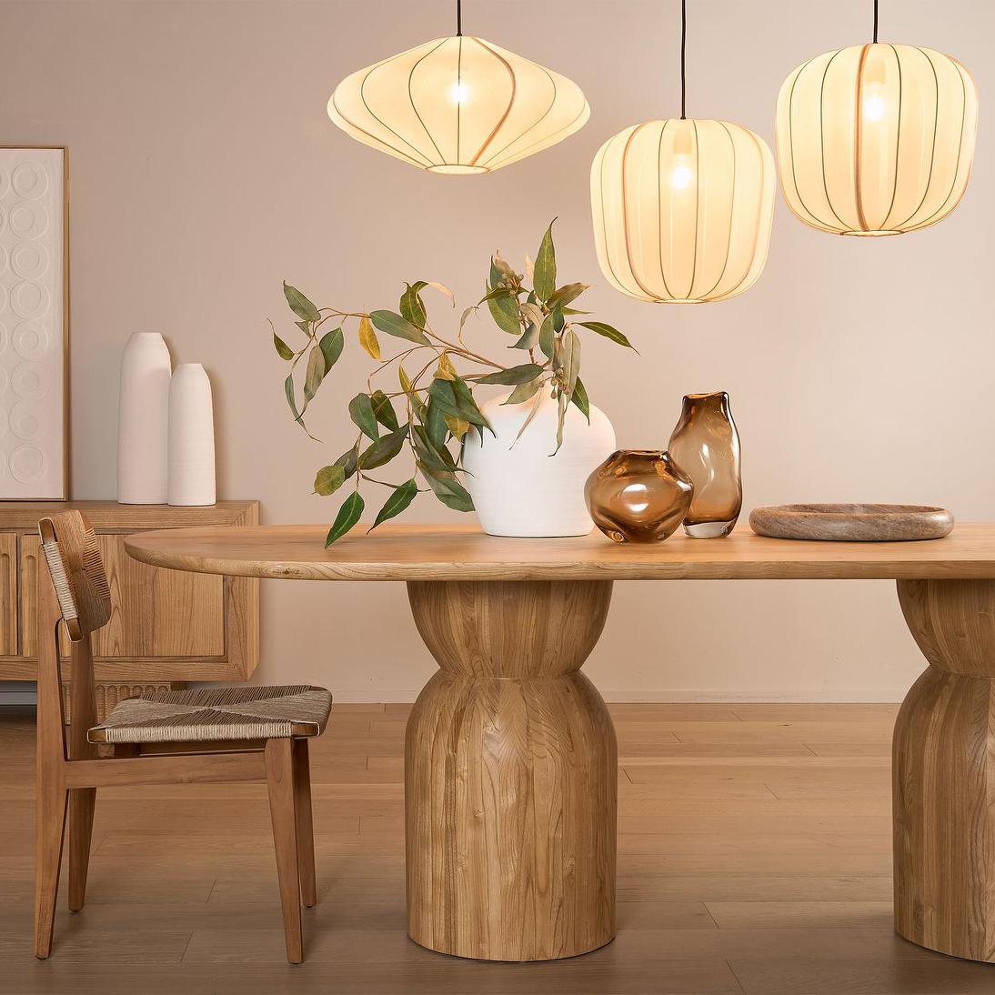 Olive Dining Table Round Natural 120cm
