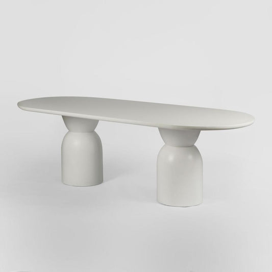 Olive Dining Table Oval White 240cm