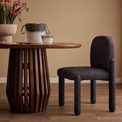 Bow Dining Table Dark Walnut 240cm