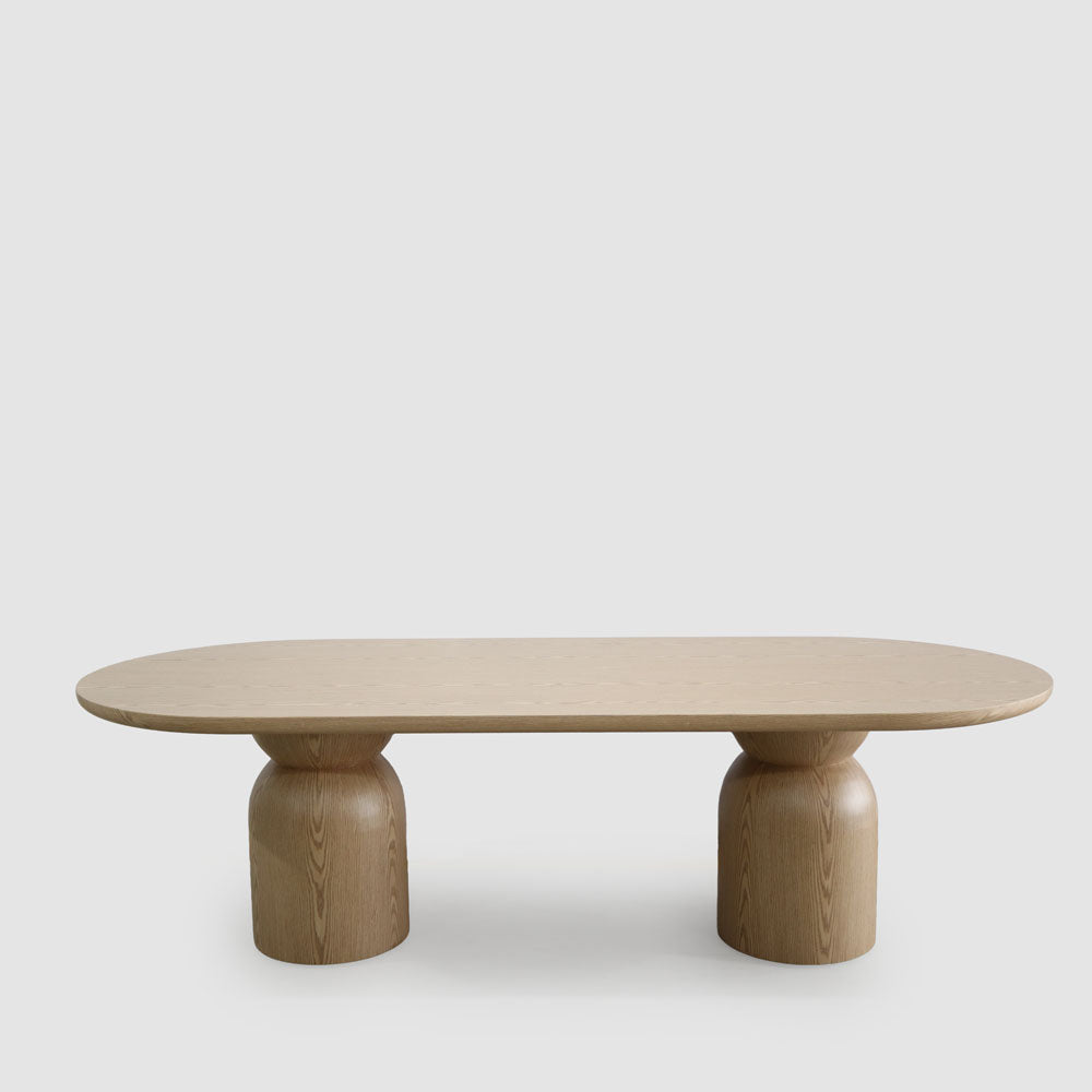 Olive 240cm Dining Table Oval Oak