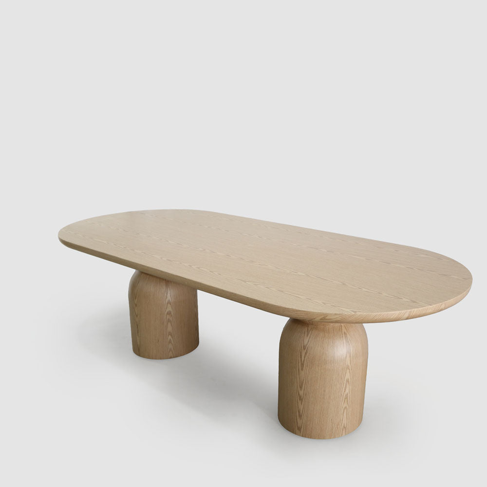 Olive 240cm Dining Table Oval Oak