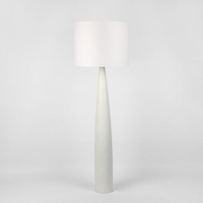 Samson Floor Lamp Base White with Shade White