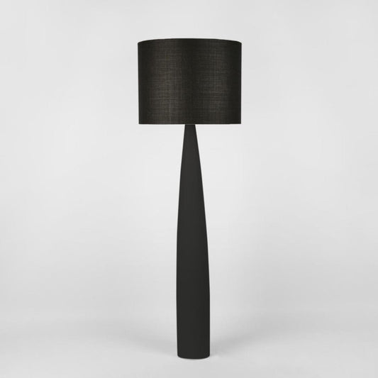 Samson Floor Lamp Base Black and Shade Black
