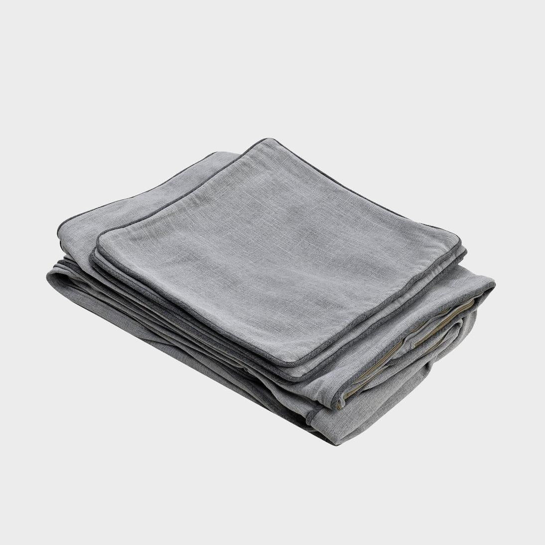 Noosa Hamptons Ottoman Pebble