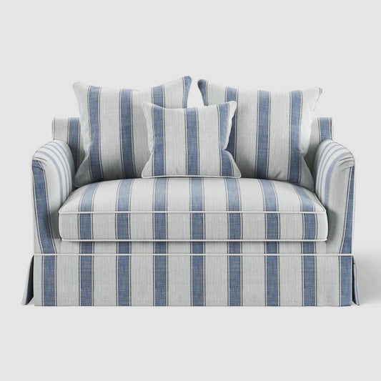 Noosa Hamptons 1.5 Seat Sofa Bed Blue Sky