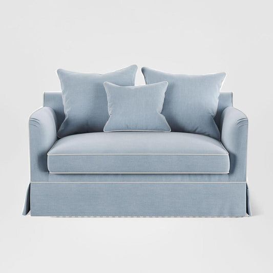 Noosa Hamptons 1.5 Seat Sofa Bed Blue Sky