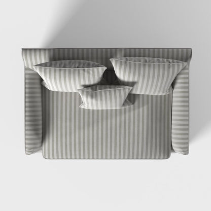 Noosa Hamptons 1.5 Seat Sofa Bed Natural Stripe