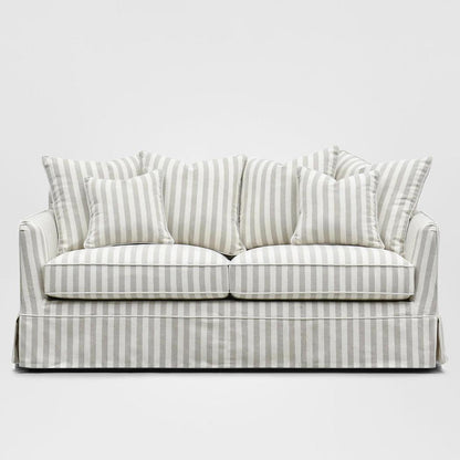 Noosa Hamptons 2.5 Seat Sofa Bed Natural Stripe