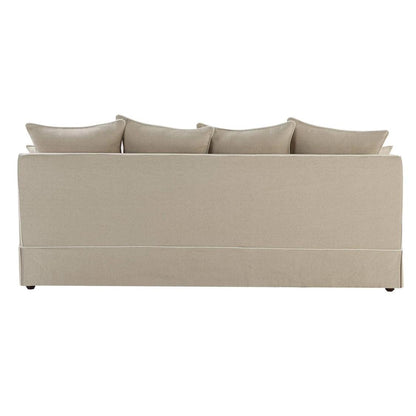 Noosa Hamptons 3 Seat Sofa Natural W/Natural Piping