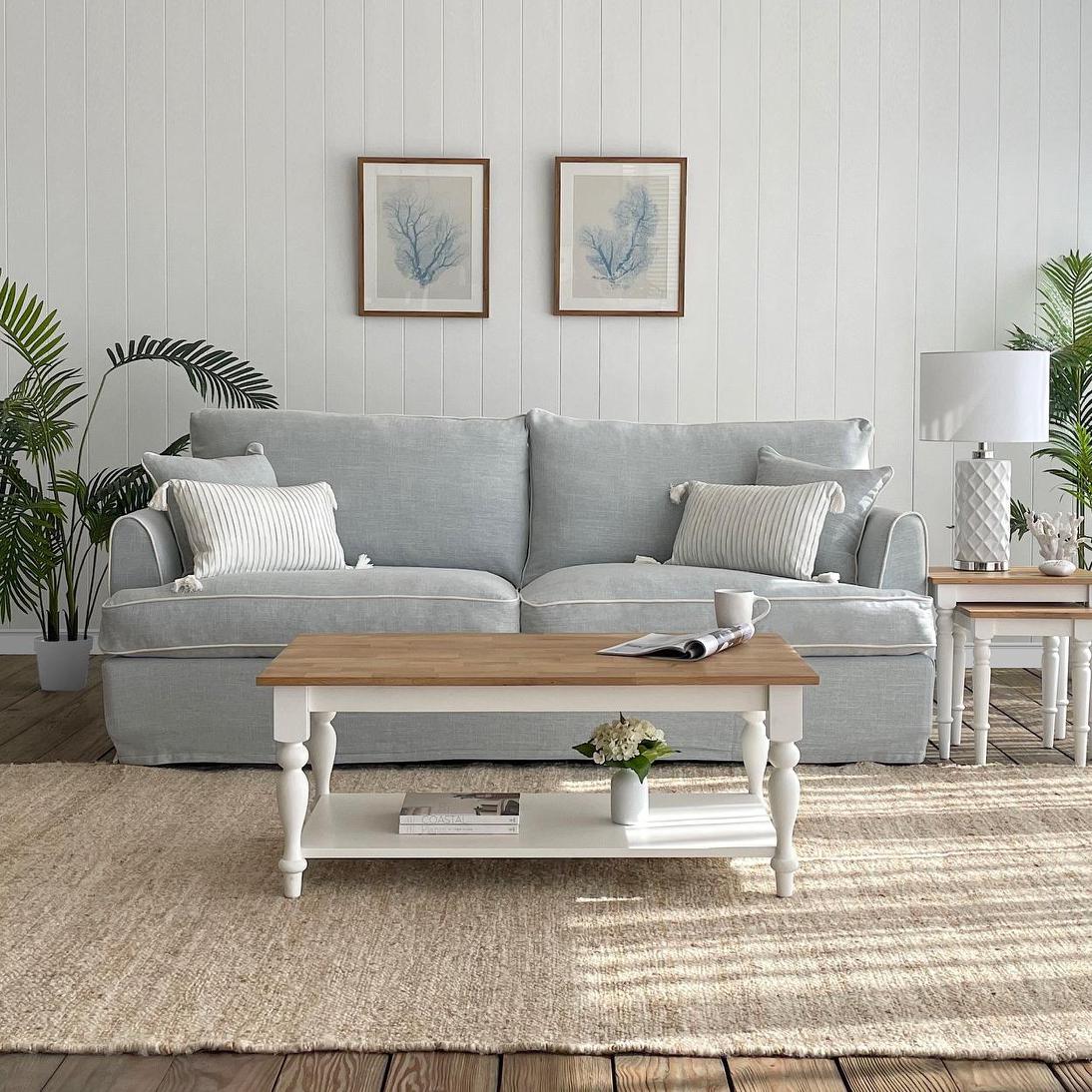 Byron Hamptons 3 Seat Sofa Beach