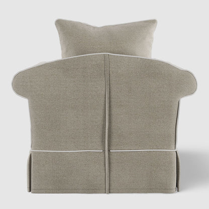 Avalon Hamptons Armchair Natural W/White Piping