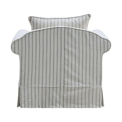 Avalon Hamptons Armchair Stone Stripe