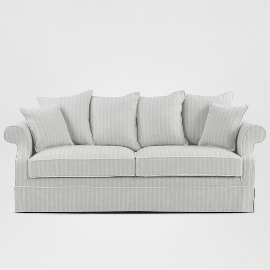 Avalon Hamptons 3 Seat Sofa Cloud Stripe
