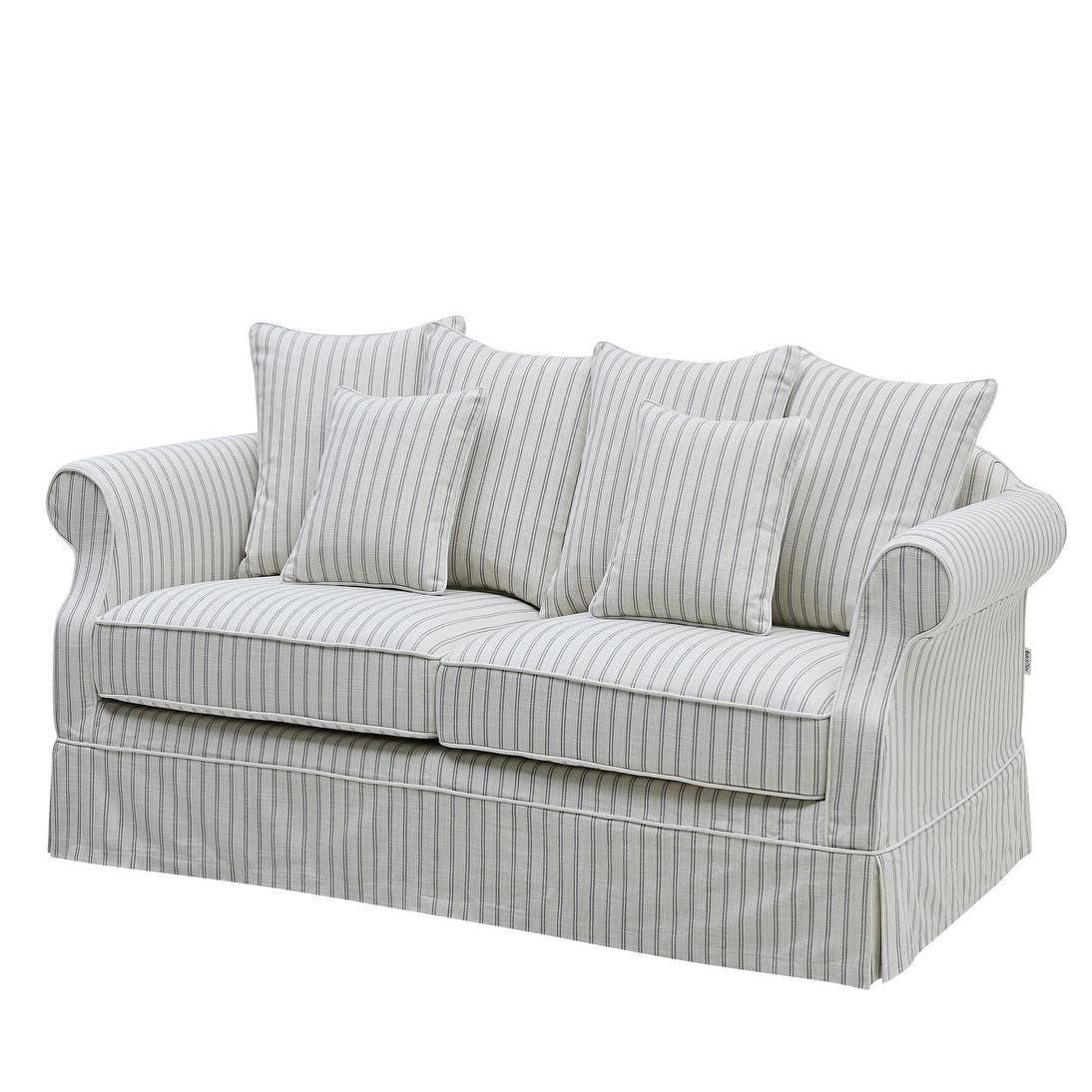 Avalon Hamptons 3 Seat Sofa Stone Stripe