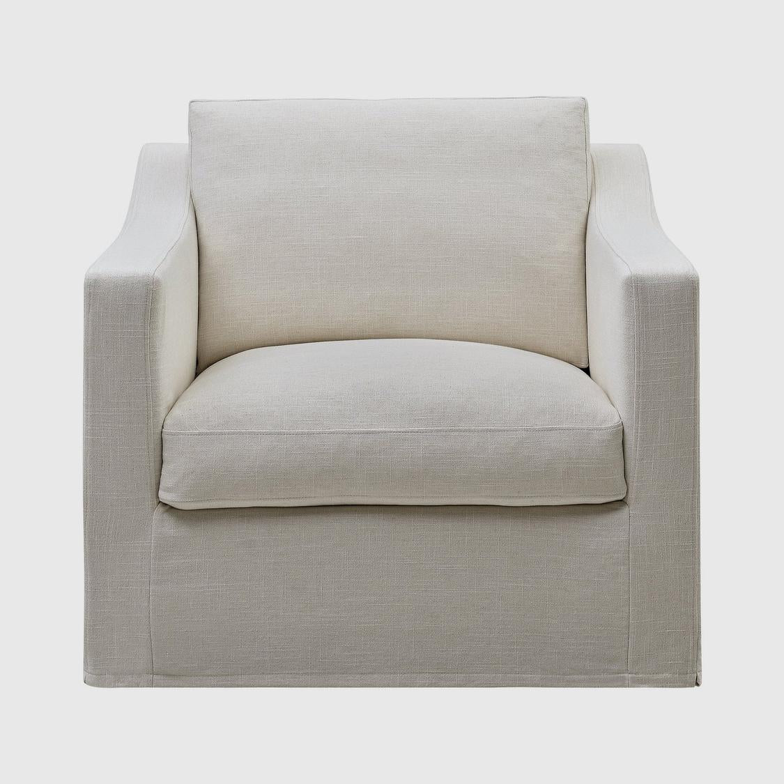 Clovelly Hamptons Armchair Ivory