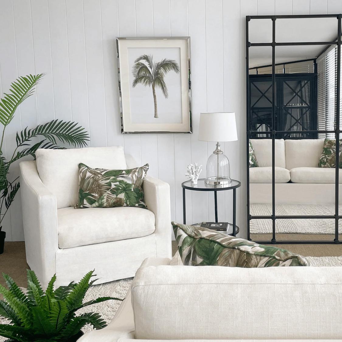 Clovelly Hamptons Armchair Ivory