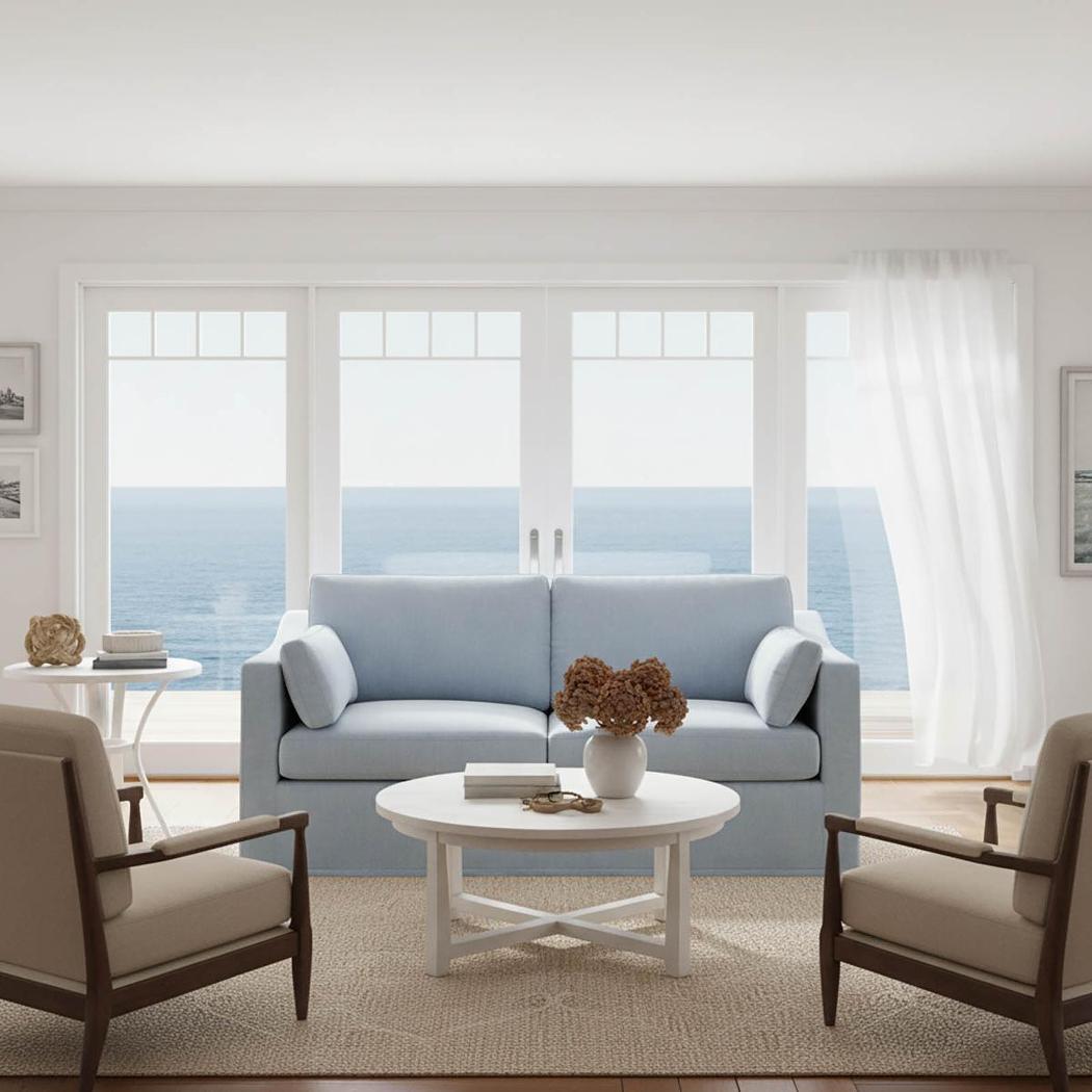 Clovelly Hamptons 2 Seat Sofa Beach