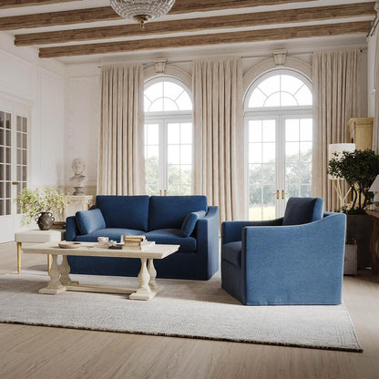 Clovelly Hamptons 2 Seat Sofa Navy