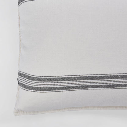 Stripe Slub Cush 50x50 White