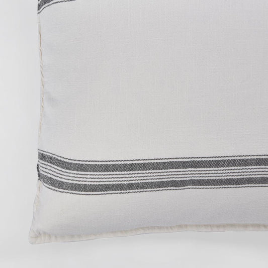 Stripe Slub Cush 50x50 White