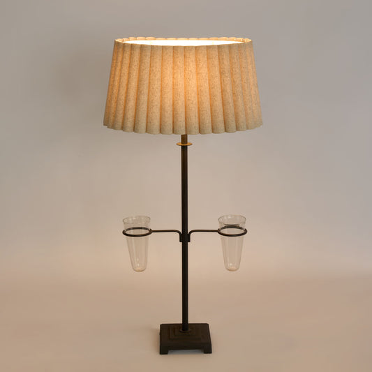 Lyon Linen Fluted Lamp