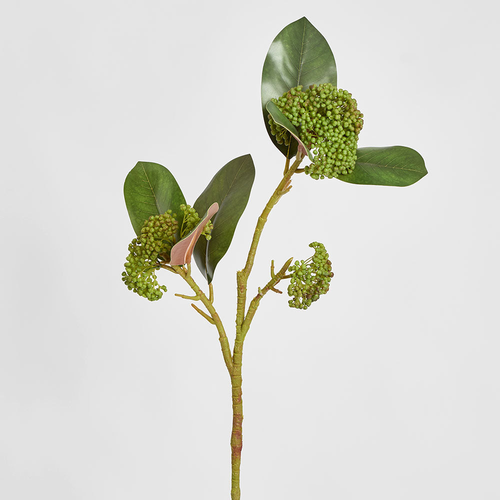 Magnolia Berry Spray 80cm Green