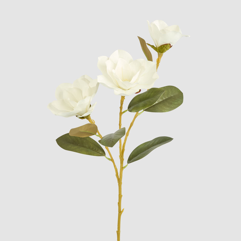 Gloriosa Magnolia Floral Spray White