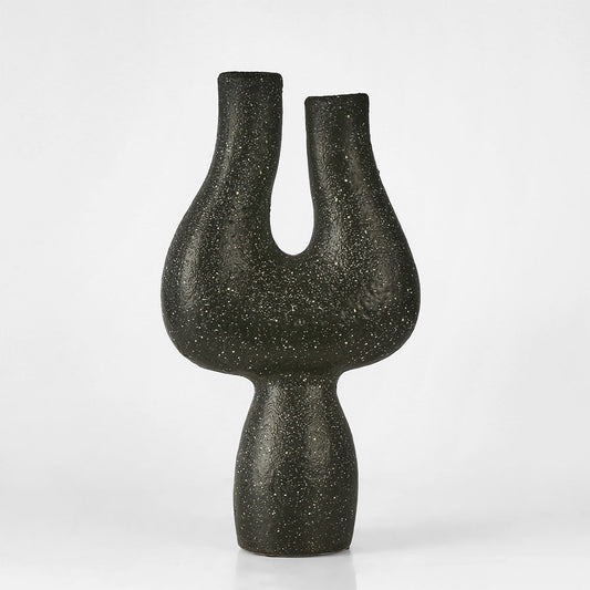 Moore Vase Tall Charcoal