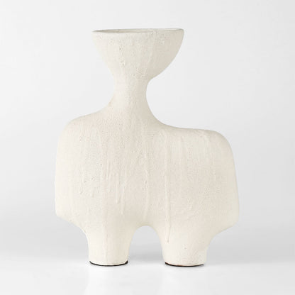 Moore Vase Low Chalk
