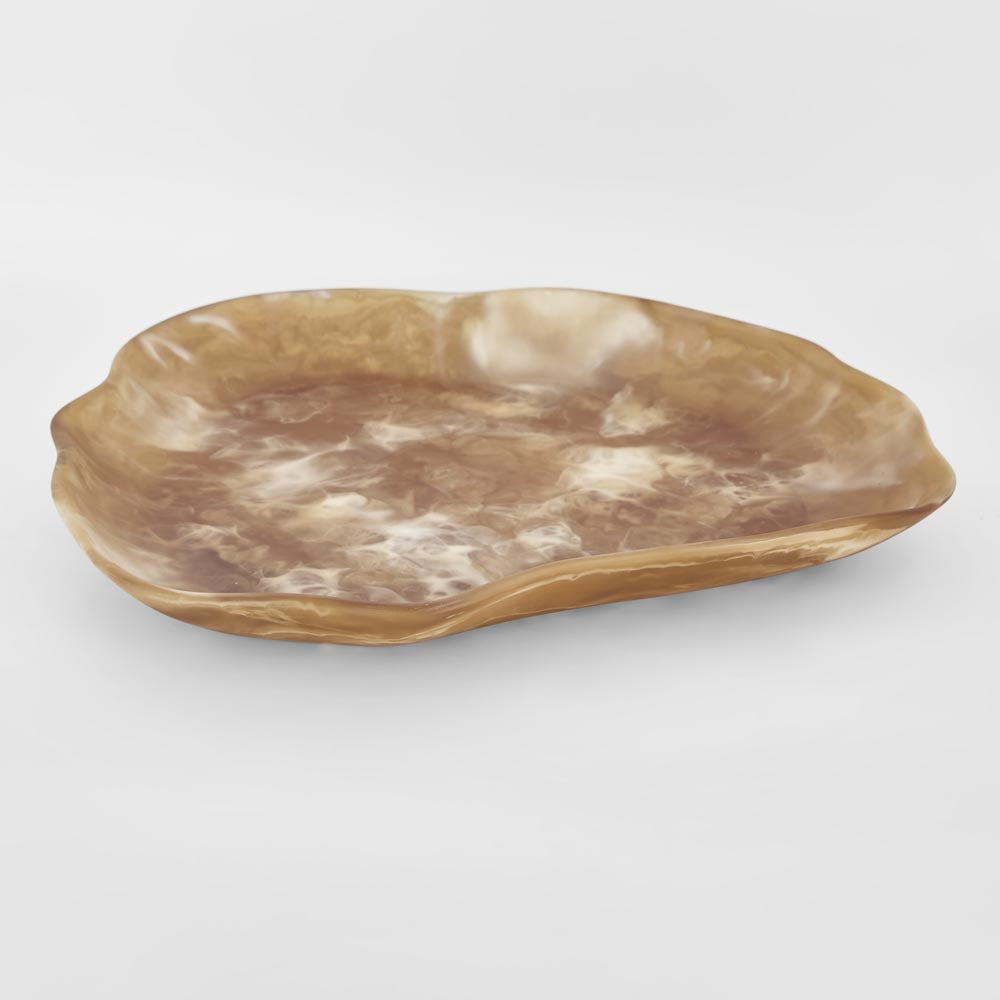 Halo Bowl Swirl Resin Toffee