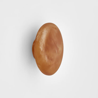 Halo Coat Hook Small Swirl Resin Toffee