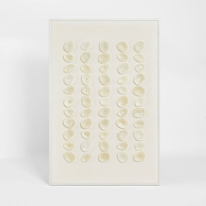 Maya Resin Wall Art 120 x 80cm White