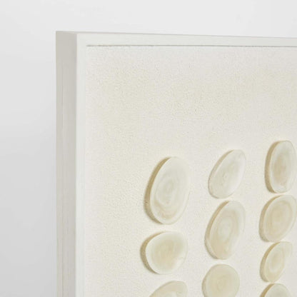 Maya Resin Wall Art 120 x 80cm White