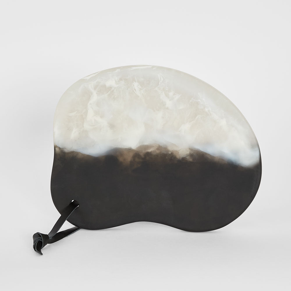 Halo Resin Serving Tray Black & White