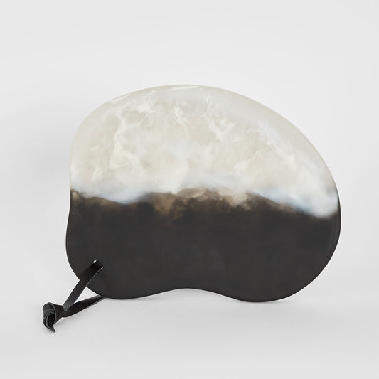 Halo Resin Serving Tray Black & White