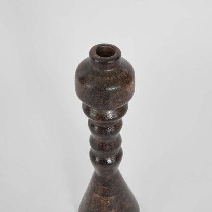 Lume Pillar Candle Stand Brown