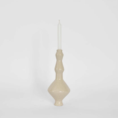Lume Loom Candle Stand White
