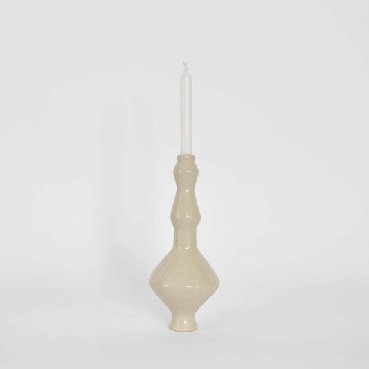 Lume Loom Candle Stand White