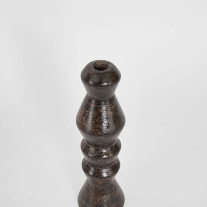 Lume Boulder Candle Stand Brown