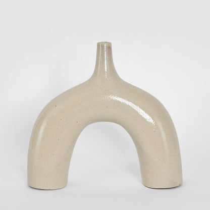 Gaia Arc Vase White