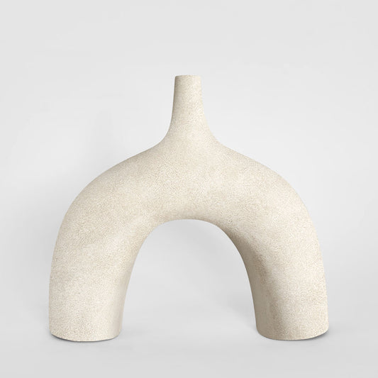 Gaia Arc Vase White
