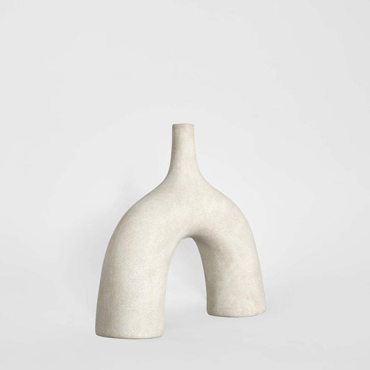 Gaia Arc Vase White