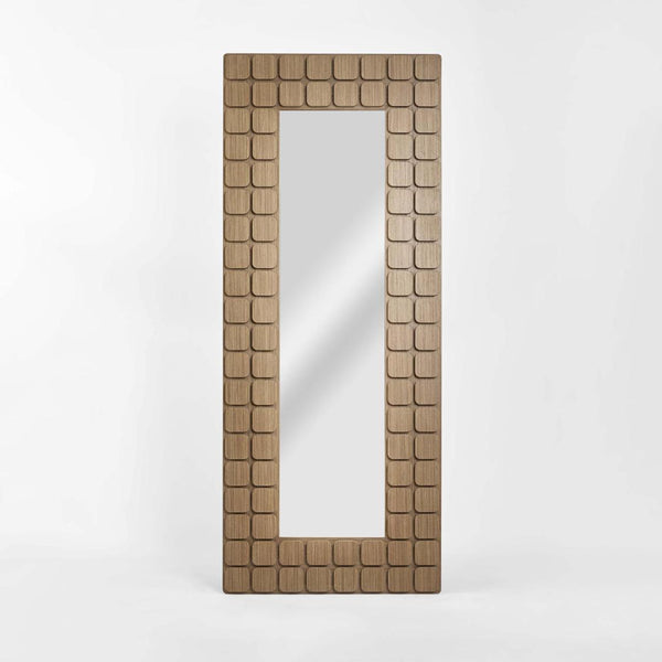 Porto Walnut Floor Mirror