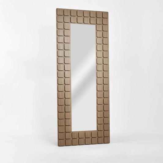 Porto Walnut Floor Mirror