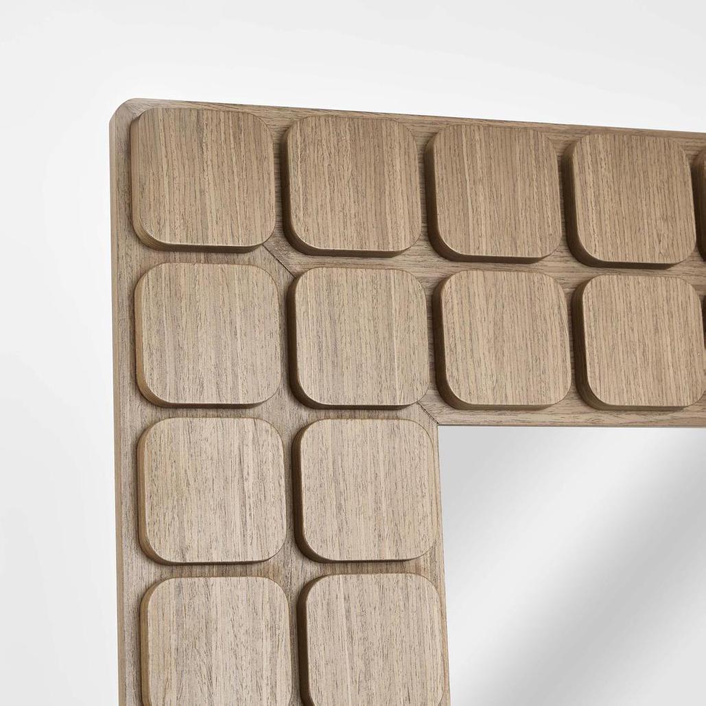 Porto Walnut Floor Mirror